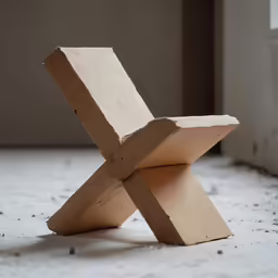 a very small piece of art that is made out of cardboard