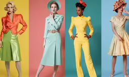 vintage models are featured in three different color hues
