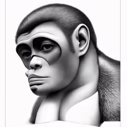 an image of a monkey in a surreal manner