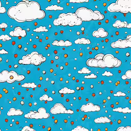 a sky with oranges and white clouds on a blue background,a blue sky with clouds in the distance