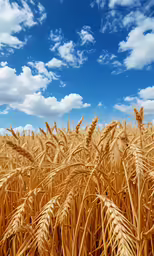 this is an image of the ears of wheat on a field