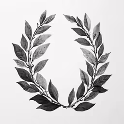 the logo of an olive leaves branch on a white background