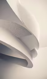a modern art piece is shown in a white color