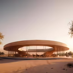 the large structure has lots of glass on top of it
