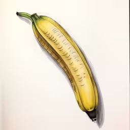 a painting of a banana on a wall