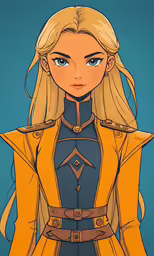 a cartoon character that is wearing a yellow jacket