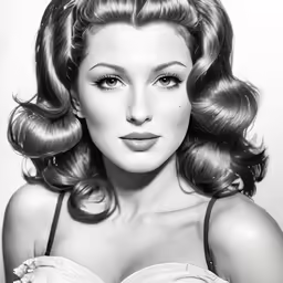 a vintage photo of a woman with big breasts