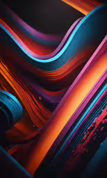 a background image made up of different colored lines,abstract image of multicolored lines and curves