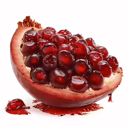 the fruit is cut open and sits on the ground