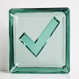 an arrow shaped glass tile box