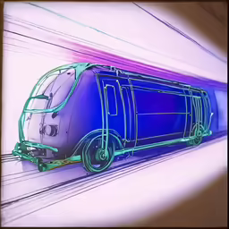 a car that is sitting in the air on a floor