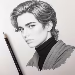 a drawing of a male character from the twilight