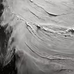 water flows down the sides of a river