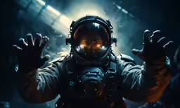 an animated photo with one hand out to stop the aliens