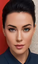 an attractive young woman in a suit and tie