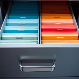 the drawers have multiple files in each drawer