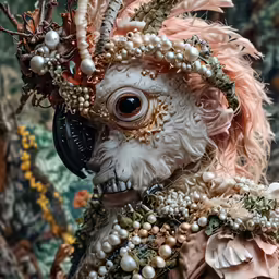 this is an animal with fancy jewelry