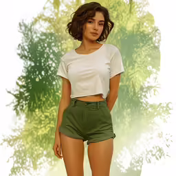 an animated picture of a beautiful young woman