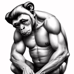 a gorilla wrestler posing for a picture