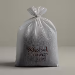 a silver sacks with an orange emblem on it