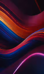 a bright red blue and orange design with some lines,a colorful rainbow abstract background is shown