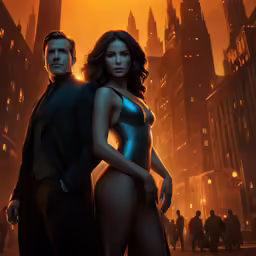 an image of man and woman standing next to each other