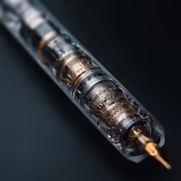 an electronic cigarette with a lighter in it