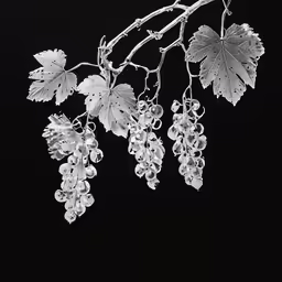 a bunch of grapes hanging from the branches of a vine