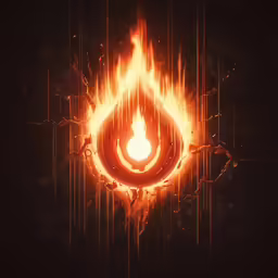 an upside down picture of an individual being in the fire