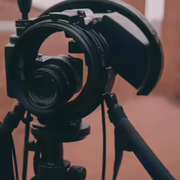 the view through a zoom lens on top of a camera