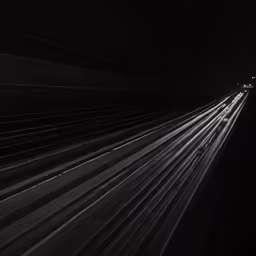 a black and white image of the lights of some sort