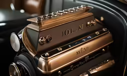 an elegant gold instrument with the word idolan on it