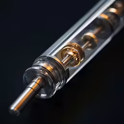 a very shiny metal body with some metallic handles