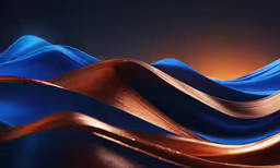 a close up view of blue, copper, and orange waves,a colorful pattern of blue and brown material