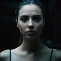 a beautiful woman looking off into the distance
