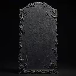 a black vase with speckled paint on it