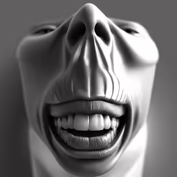 an artistic image of the mouth of a human being