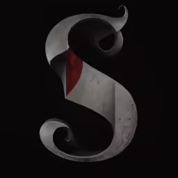 a letter s with the flag of germany