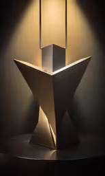 a lamp sitting on top of a table