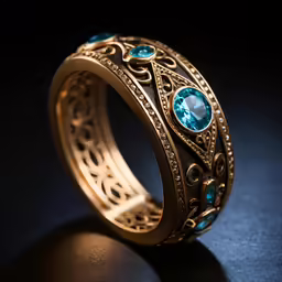 a close up view of the inside of a wedding band