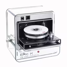 an electronic device with the cover opened on it