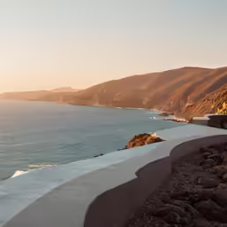 there is a scenic view over a large body of water
