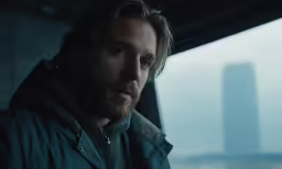 a man with beard and jacket on staring