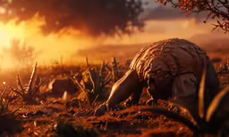 a piece of animal that is on the ground