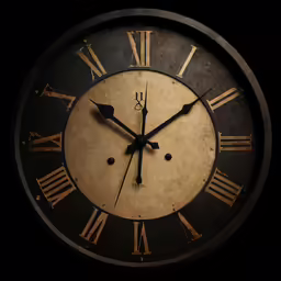 an old clock with roman numerals on the face