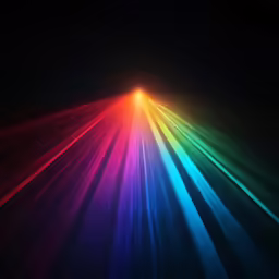 a long line of lights from the center of a bar