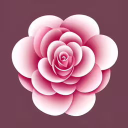 an abstract, realistic pink flower,an image of a flower that looks like it is being cut