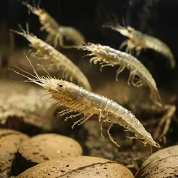 a close up of some very cute looking animals