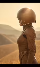 an image of a woman wearing a motorcycle helmet