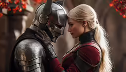 the actors in the movie the hunts appear to be kissing